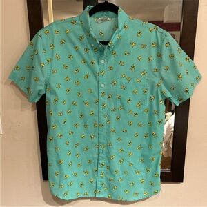 Pokémon pikachu all over print button up shirt
